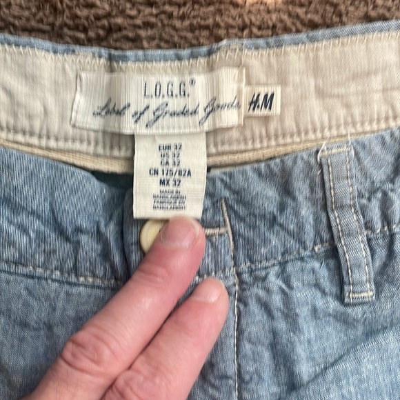 H n m cotton shorts size 32 - Picture 2 of 4